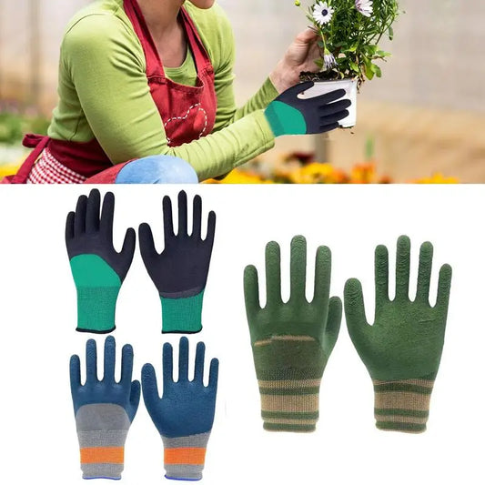 Waterproof Latex Gardening Gloves (1 Pair)