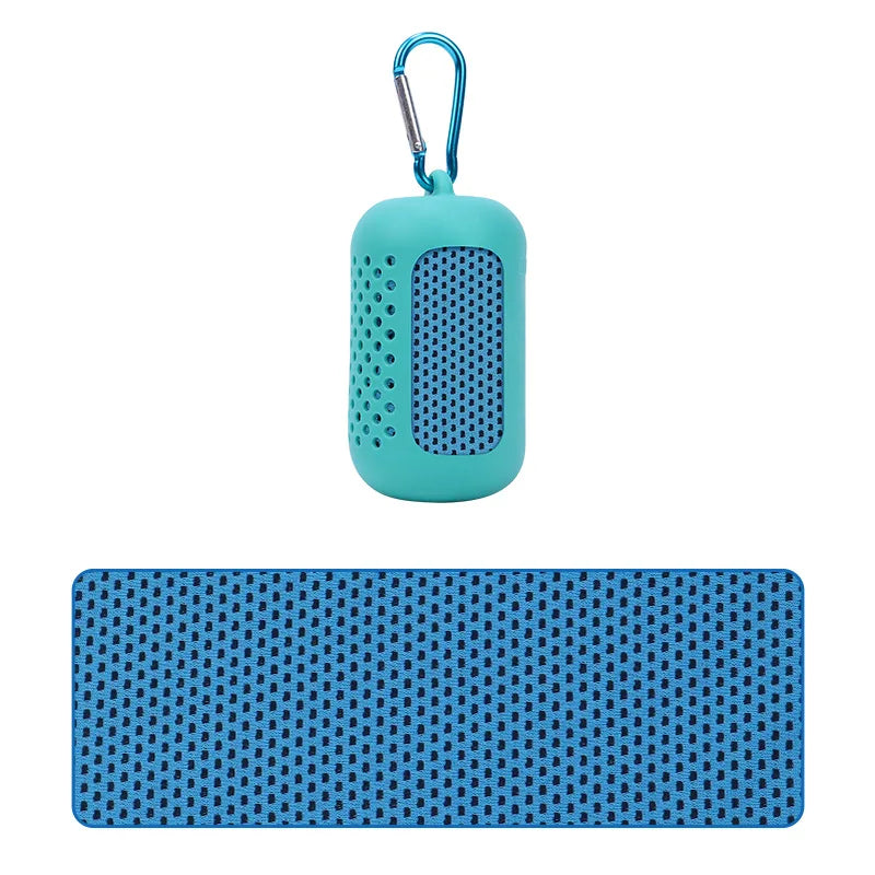 Cooling Sports Towel with Silicone Case