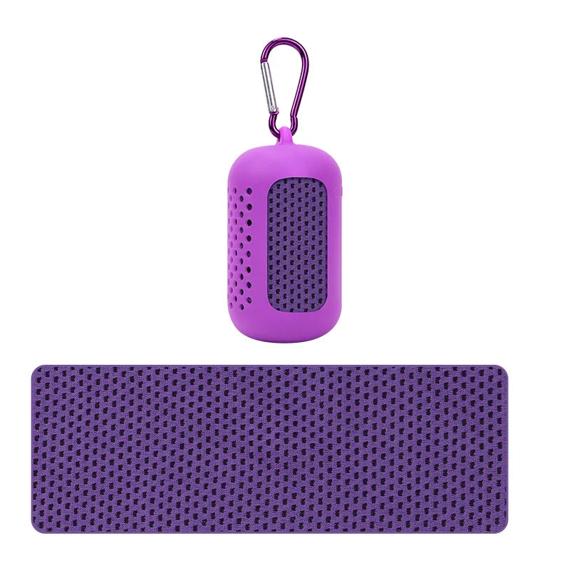 Cooling Sports Towel with Silicone Case