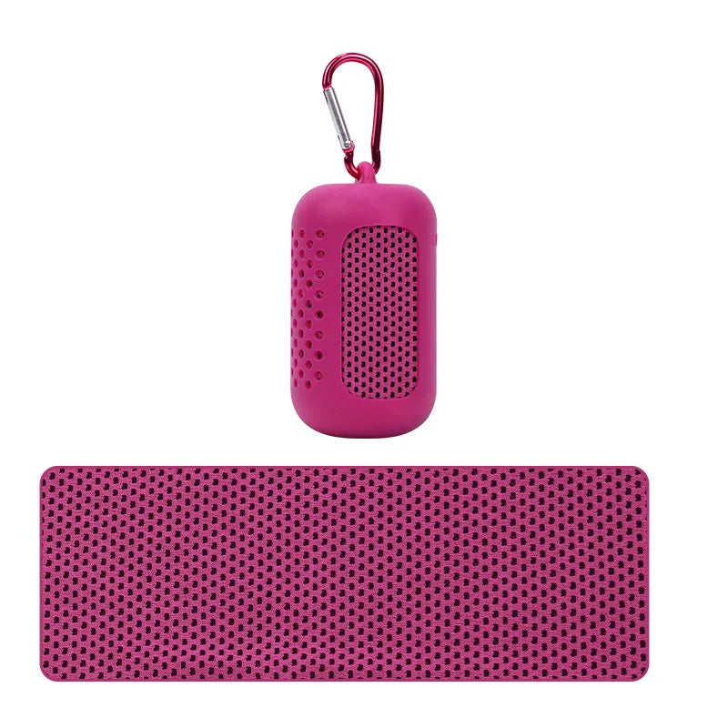Cooling Sports Towel with Silicone Case
