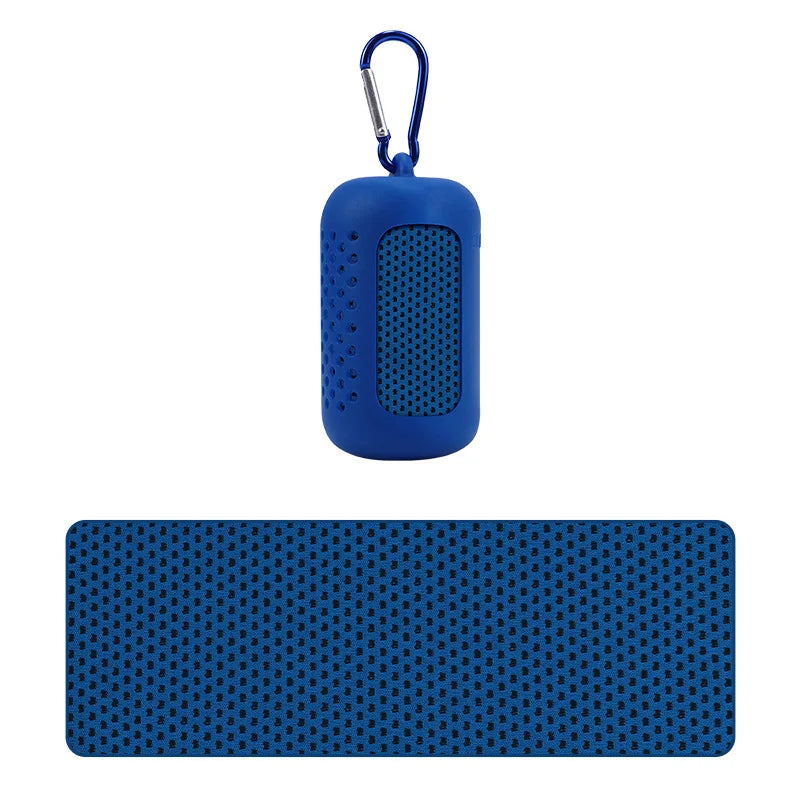 Cooling Sports Towel with Silicone Case