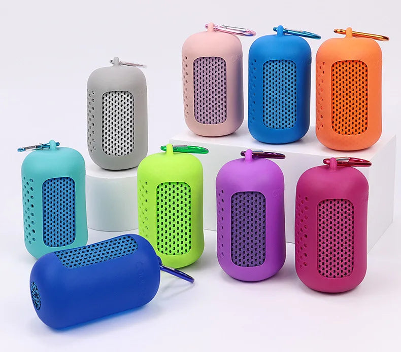 Cooling Sports Towel with Silicone Case
