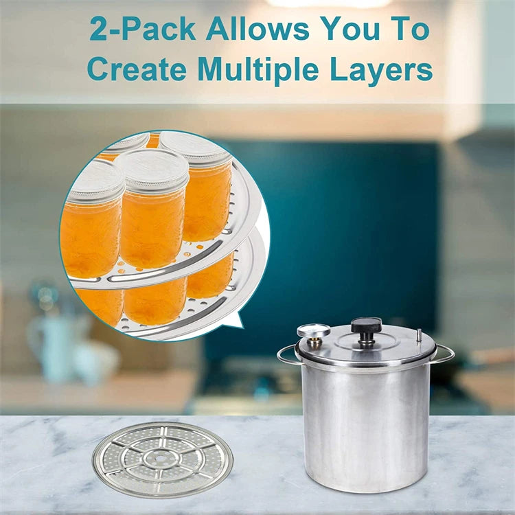 Stainless Steel Pressure Canning Rack (18cm–26cm)
