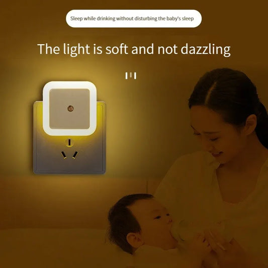 Cozy Glow Night Light – Plug-In Sensor Light with Soft Tricolor Modes