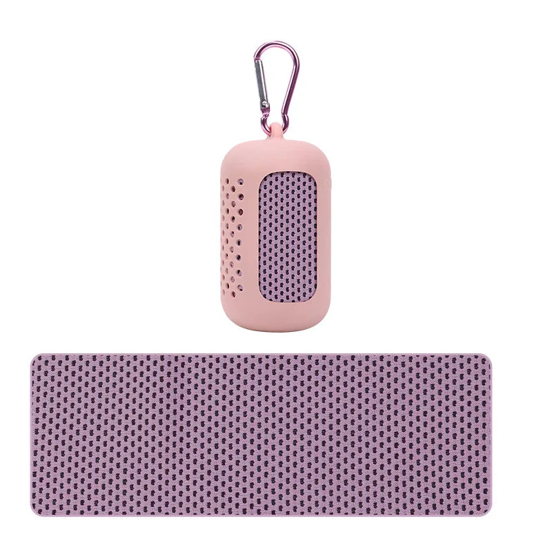 Cooling Sports Towel with Silicone Case