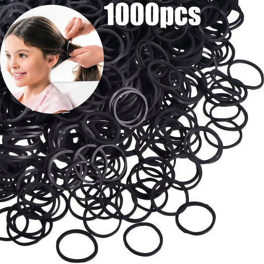 Mini Black Hair Elastic Bands