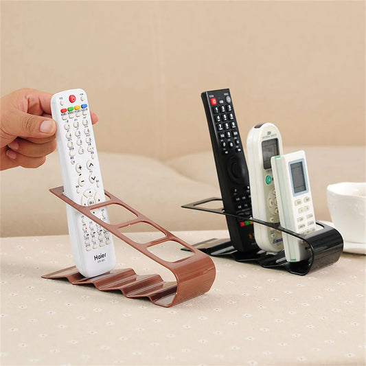 QuadSort Remote Control Holder – 4-Section Desktop Organizer Rack for Home or Office