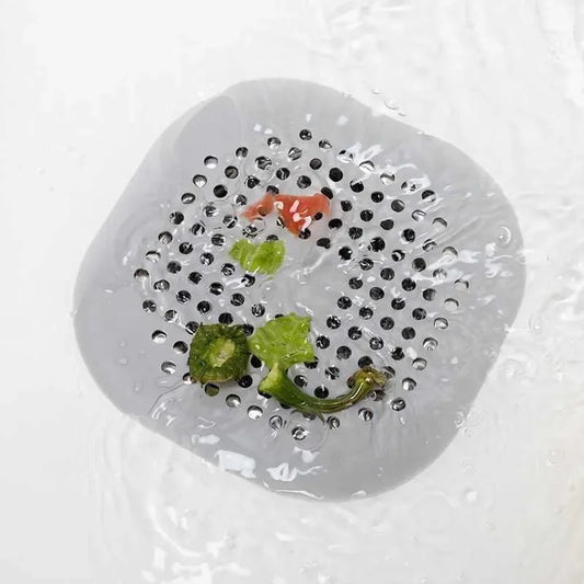 No-Clog Drain Cover – Silicone Hair Catcher for Shower & Sink