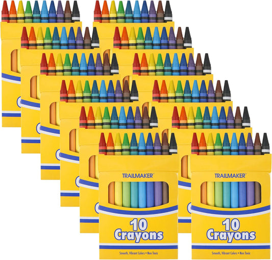 Bulk Crayons – 12-Pack of Washable Beeswax Crayons