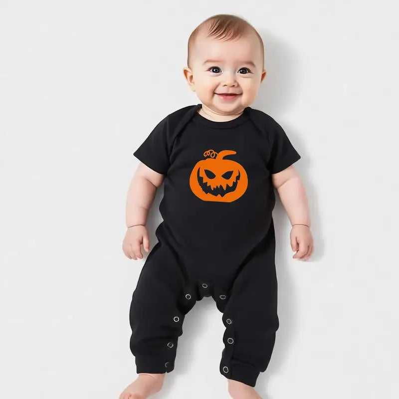 Halloween Matching Pajama Set for Family & Couples – 2pcs T-Shirt & Pants Holiday Sleepwear