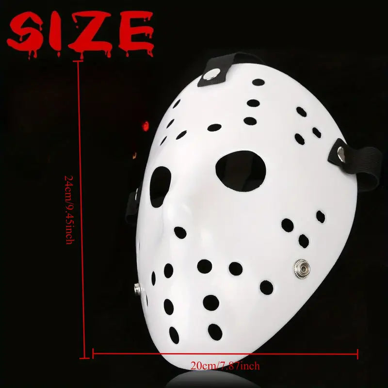 Halloween Horror Retro Face Mask – Scary Costume Prop for Men, Cosplay, and Party Decor