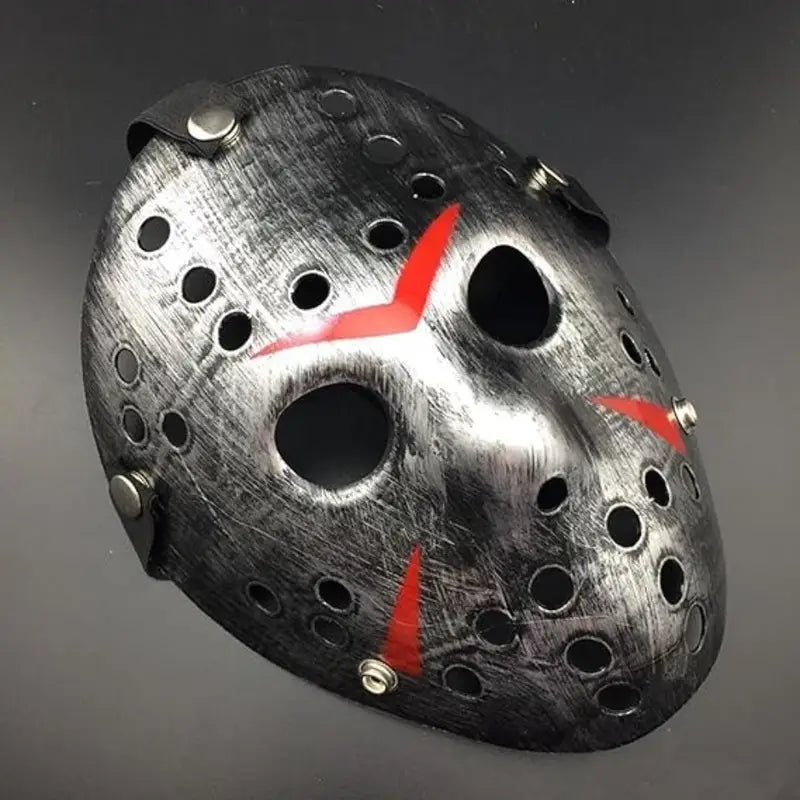 Halloween Horror Retro Face Mask – Scary Costume Prop for Men, Cosplay, and Party Decor
