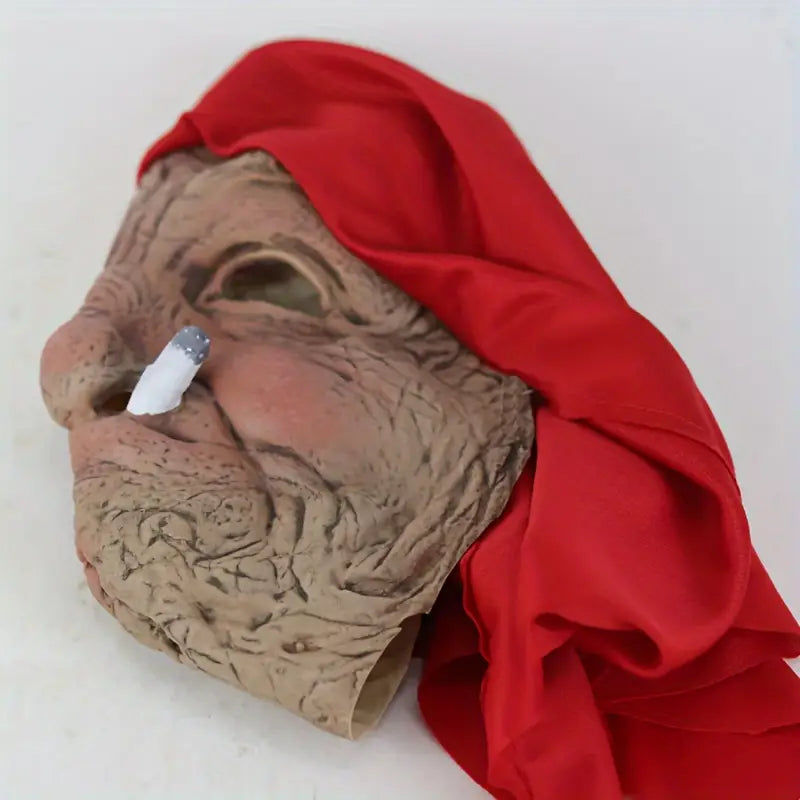 Halloween Horror Old Man Latex Costume Mask – Scary Carnival Headgear