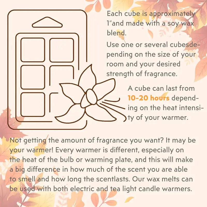 Autumn Spice Soy Candle – 15oz Hand-Poured Apple Cinnamon & Pecan Waffle Scent